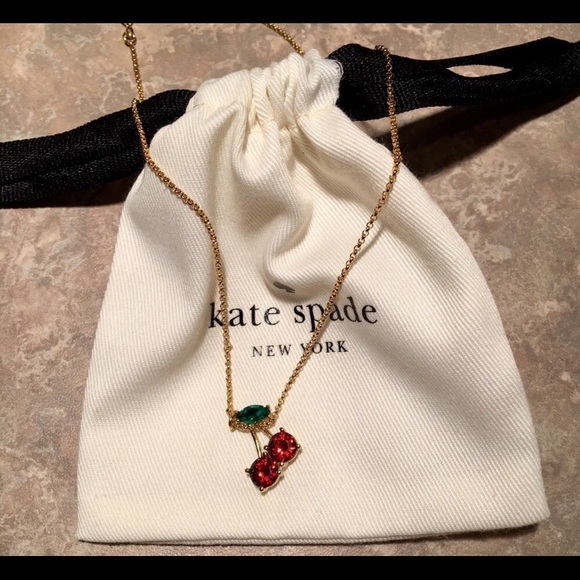 HOST PICK Kate Spade Cherry Necklace Gold-Tone - Picture 2 of 5